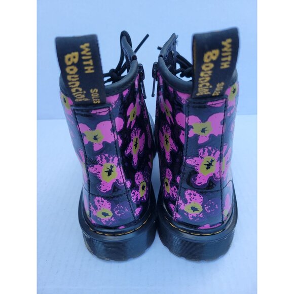 Doctor Martens JUNIOR 1460 PANSY PATENT LEATHER LACE UP BOOTS DR DOC WOMENS 5 36 - Picture 6 of 16